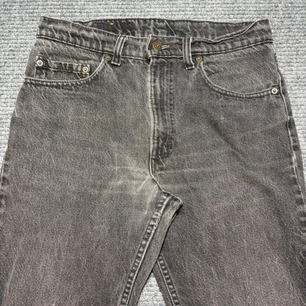 Vintage Levis 512 Jeans Mens 32x32 Faded Black Slim Tapered Made in USA Denim